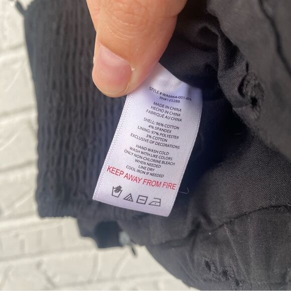 Jason Wu black Eyelet Cropped Spaghetti Strap Bone in Top Size S - Picture 5 of 7